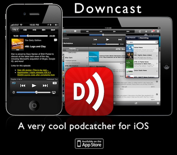 downcast app add subscription podcast